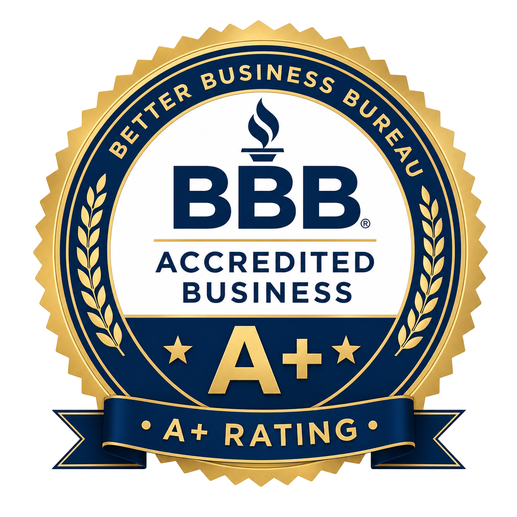 Better Business Bureau Accredited Business A+ Rating