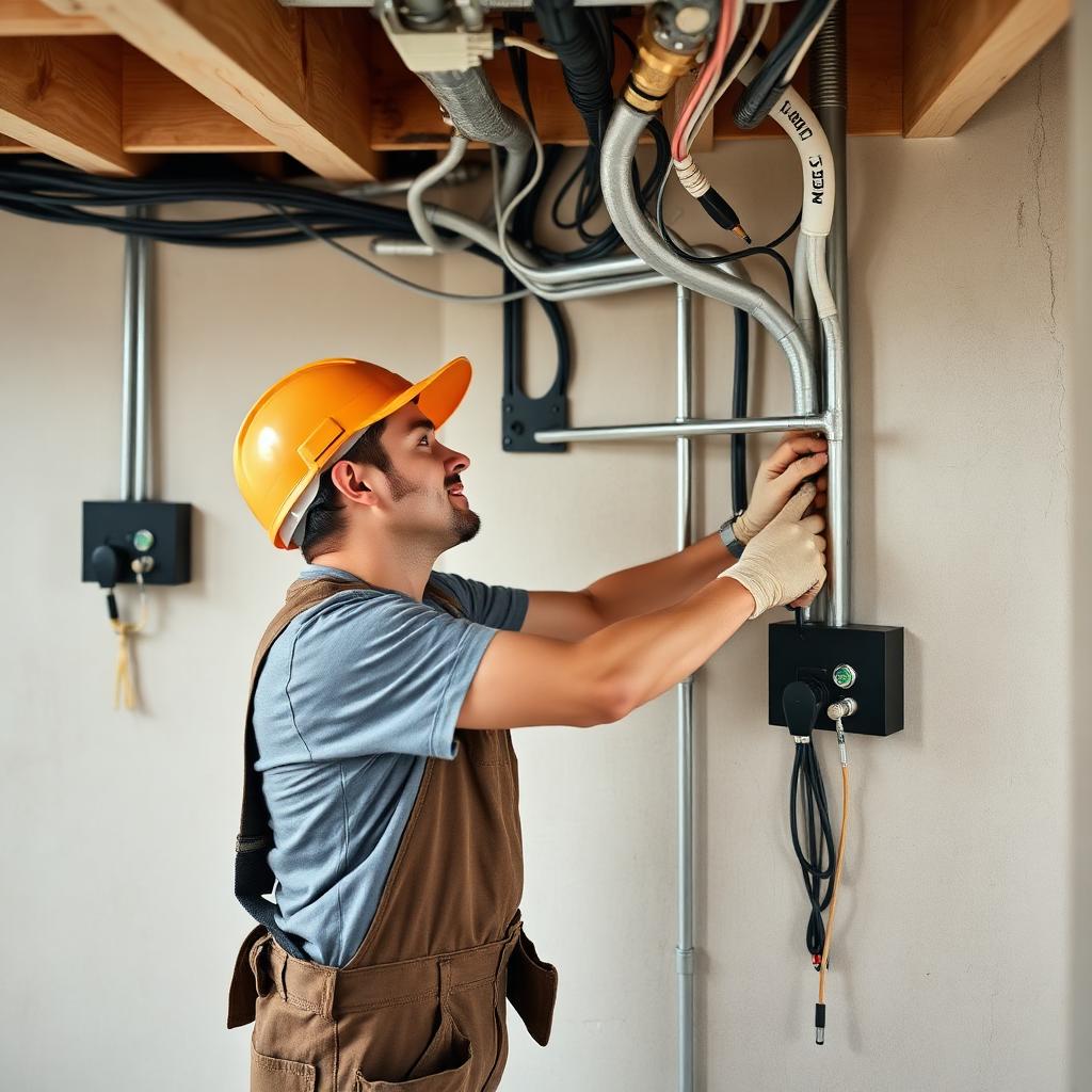 Electrical & Plumbing — example of North Bay Carpentry work