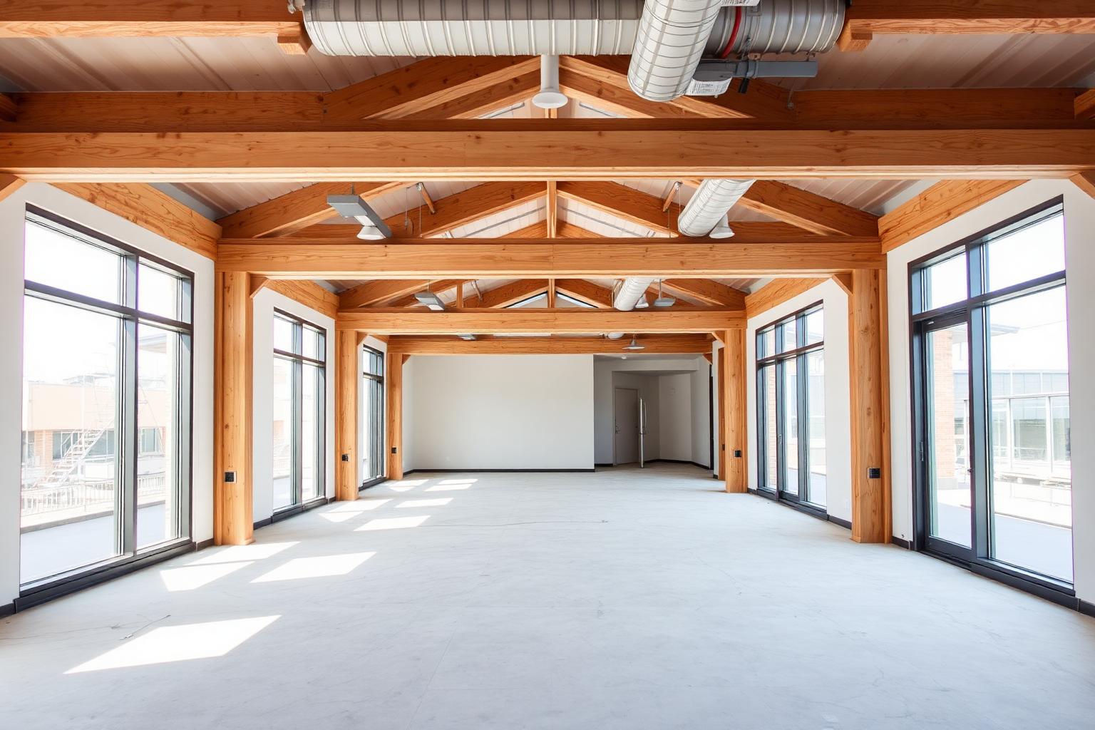 Finished interior space with detailed carpentry and trim work
