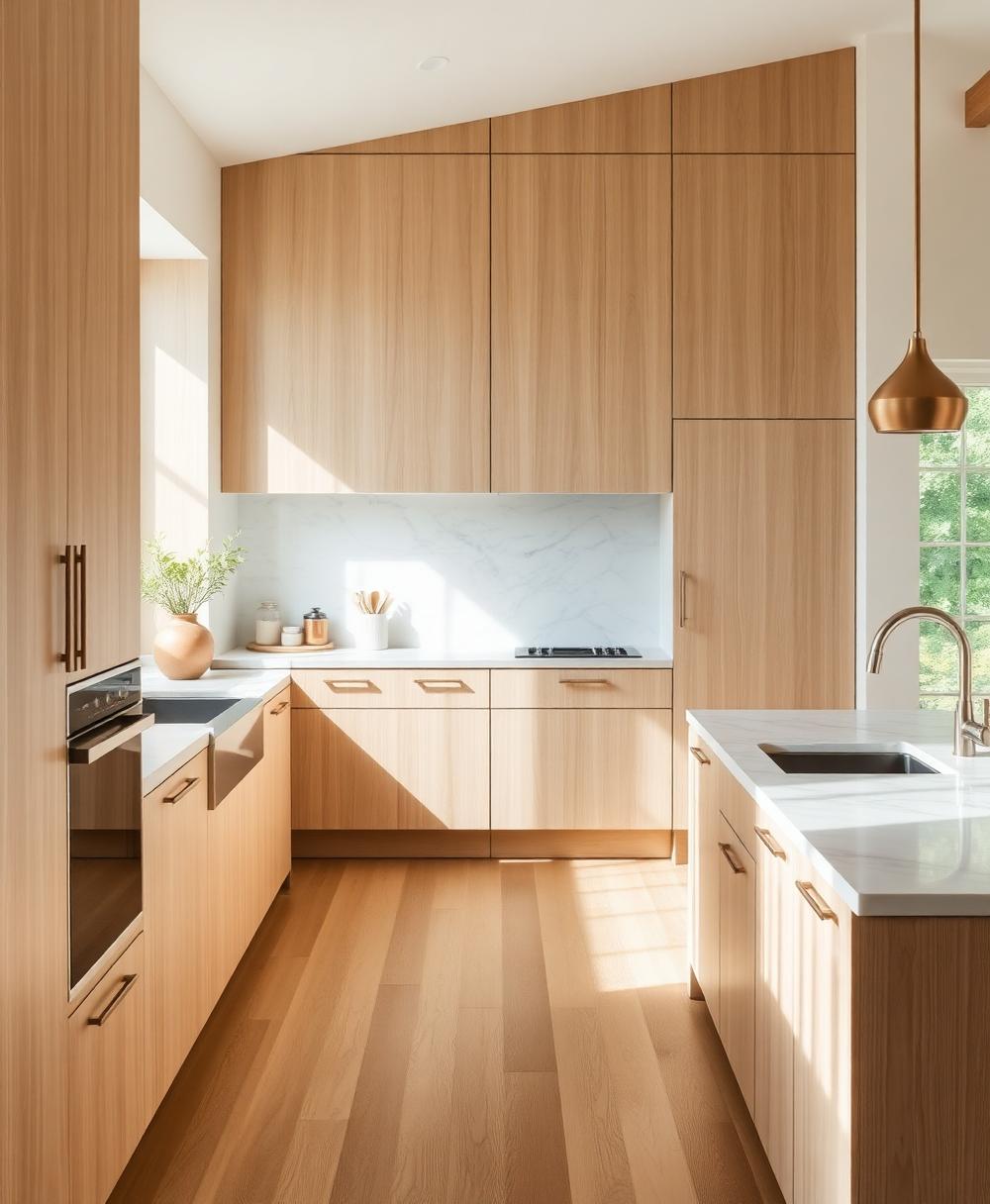 White oak kitchen remodel in Sonoma Valley